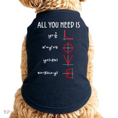 All You Need Is Love Math Vertical Doggie Tank