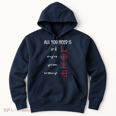 All You Need Is Love Math Vertical Hoodie