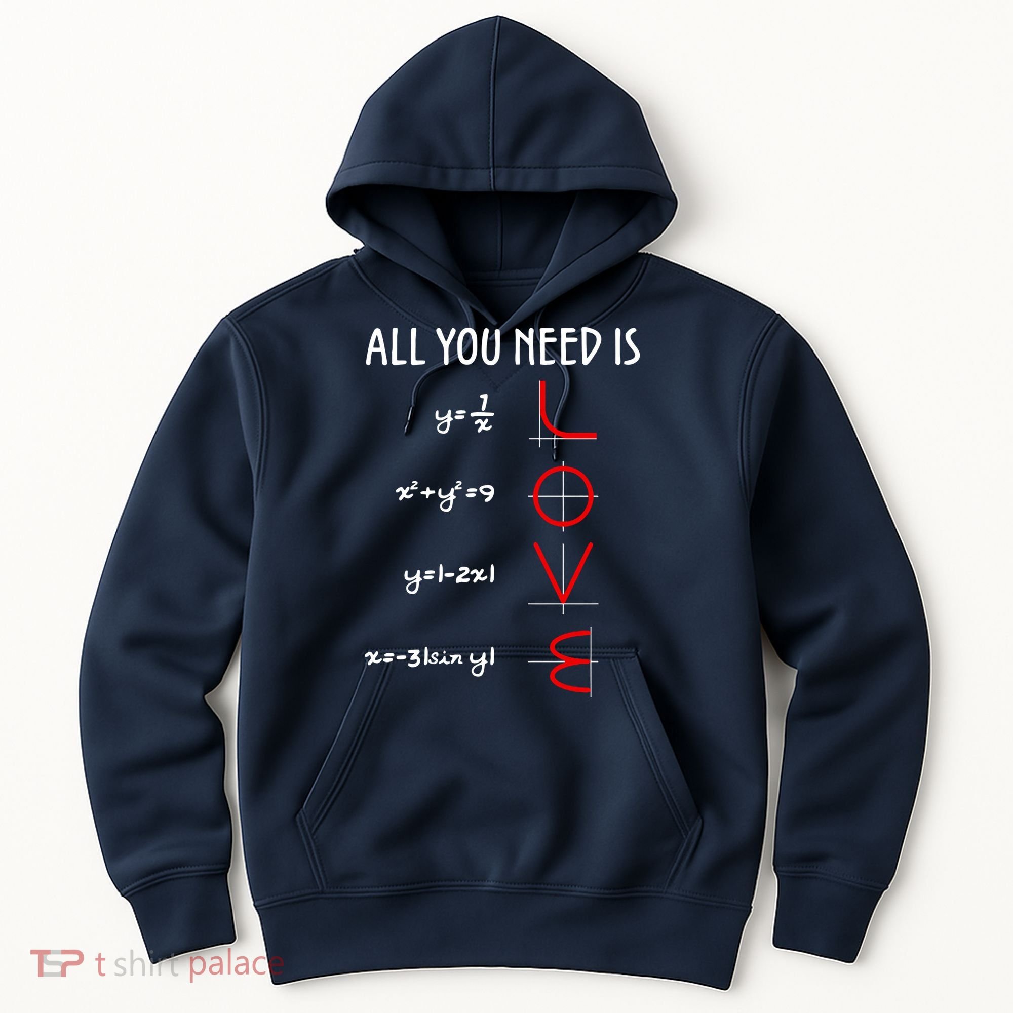 All You Need Is Love Math Vertical Hoodie