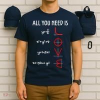All You Need Is Love Math Vertical T-Shirt thumb 6