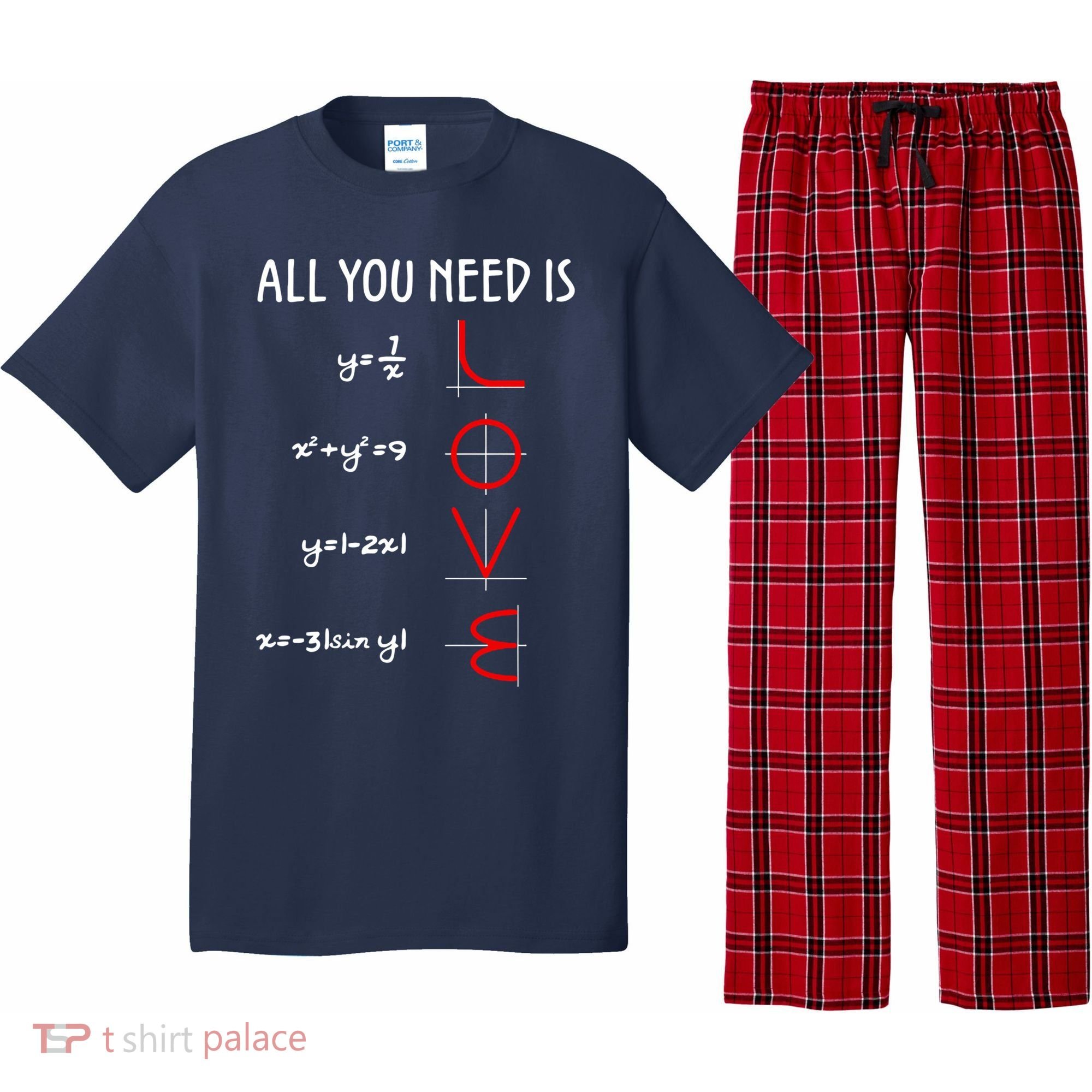 All You Need Is Love Math Vertical Pajama Set