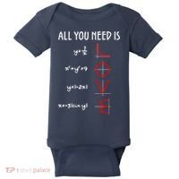 All You Need Is Love Math Vertical Baby Bodysuit thumb 0