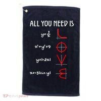 All You Need Is Love Math Vertical Golf Towel thumb 0