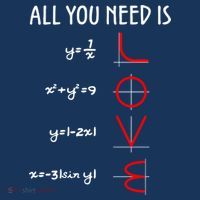 All You Need Is Love Math Vertical Women's Long Sleeve Shirt thumb 2