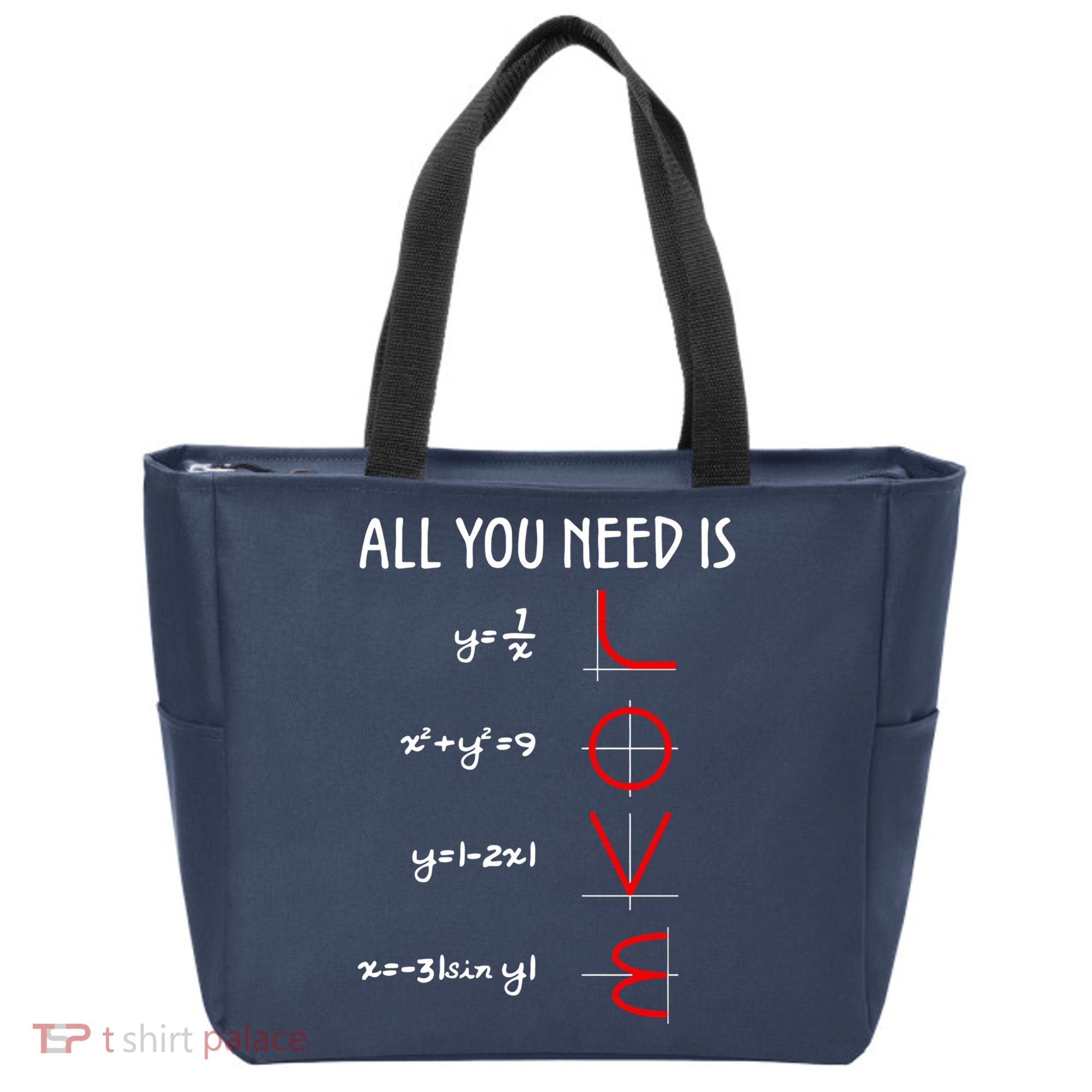 All You Need Is Love Math Vertical Tote Bag