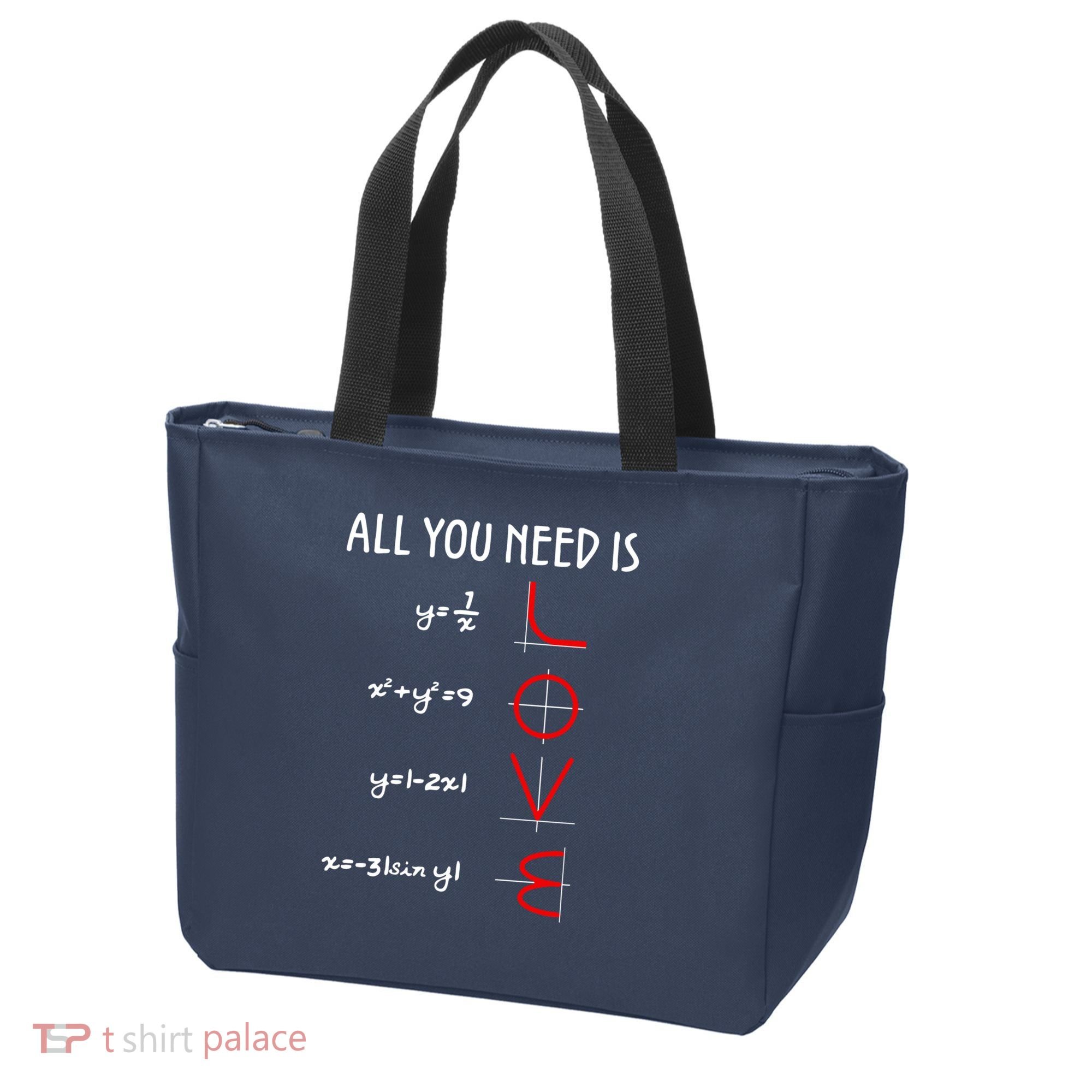 All You Need Is Love Math Vertical Tote Bag