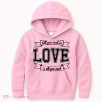 All You Need Is Love Is All You Need Kids Hoodie thumb 0