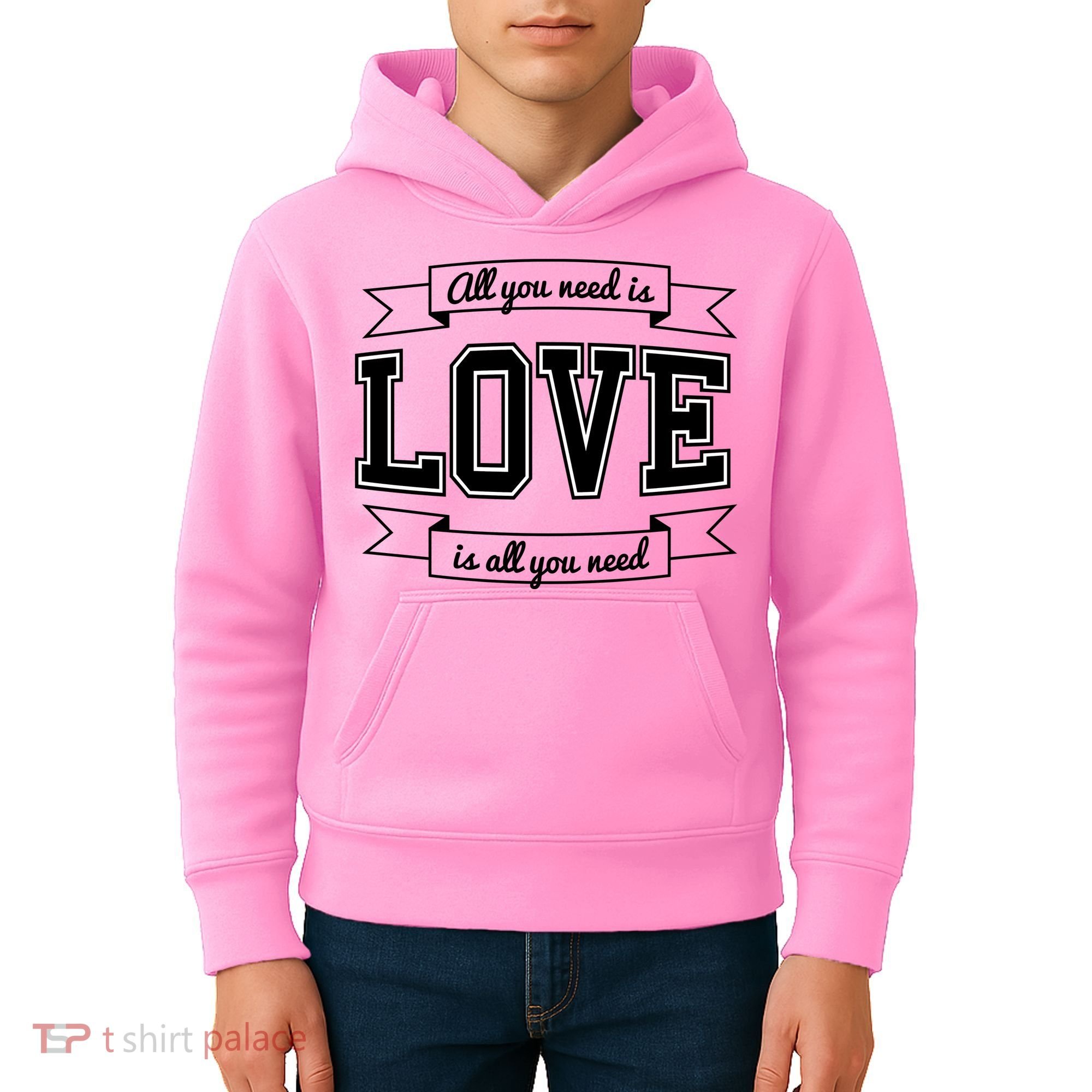 All You Need Is Love Is All You Need Kids Hoodie