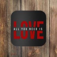 All You Need Is Love Cute Gift Coaster thumb 0