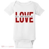 All You Need Is Love Cute Gift Baby Bodysuit thumb 0