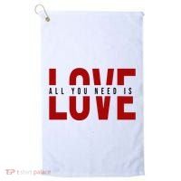 All You Need Is Love Cute Gift Golf Towel thumb 0