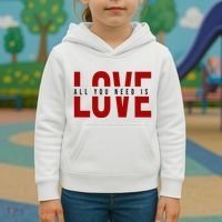 All You Need Is Love Cute Gift Kids Hoodie thumb 3