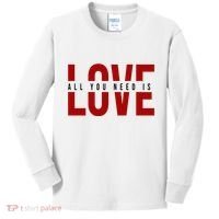 All You Need Is Love Cute Gift Kids Long Sleeve Shirt thumb 0