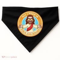 All You Need Is Jesus And Bitcoin USA-Made Doggie Bandana thumb 0