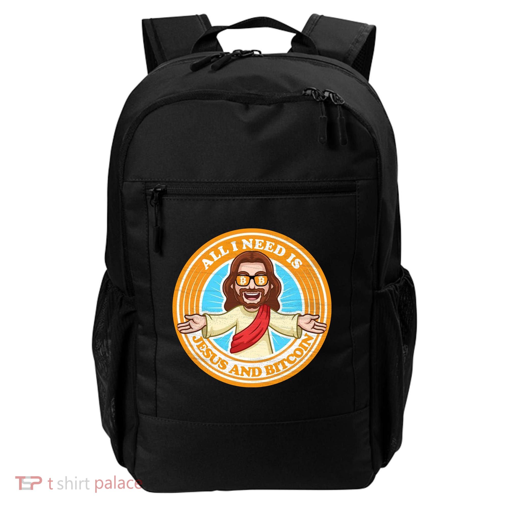All You Need Is Jesus And Bitcoin Backpack