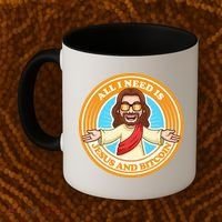 All You Need Is Jesus And Bitcoin Coffee Mug thumb 2