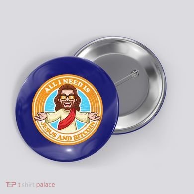 All You Need Is Jesus And Bitcoin Button