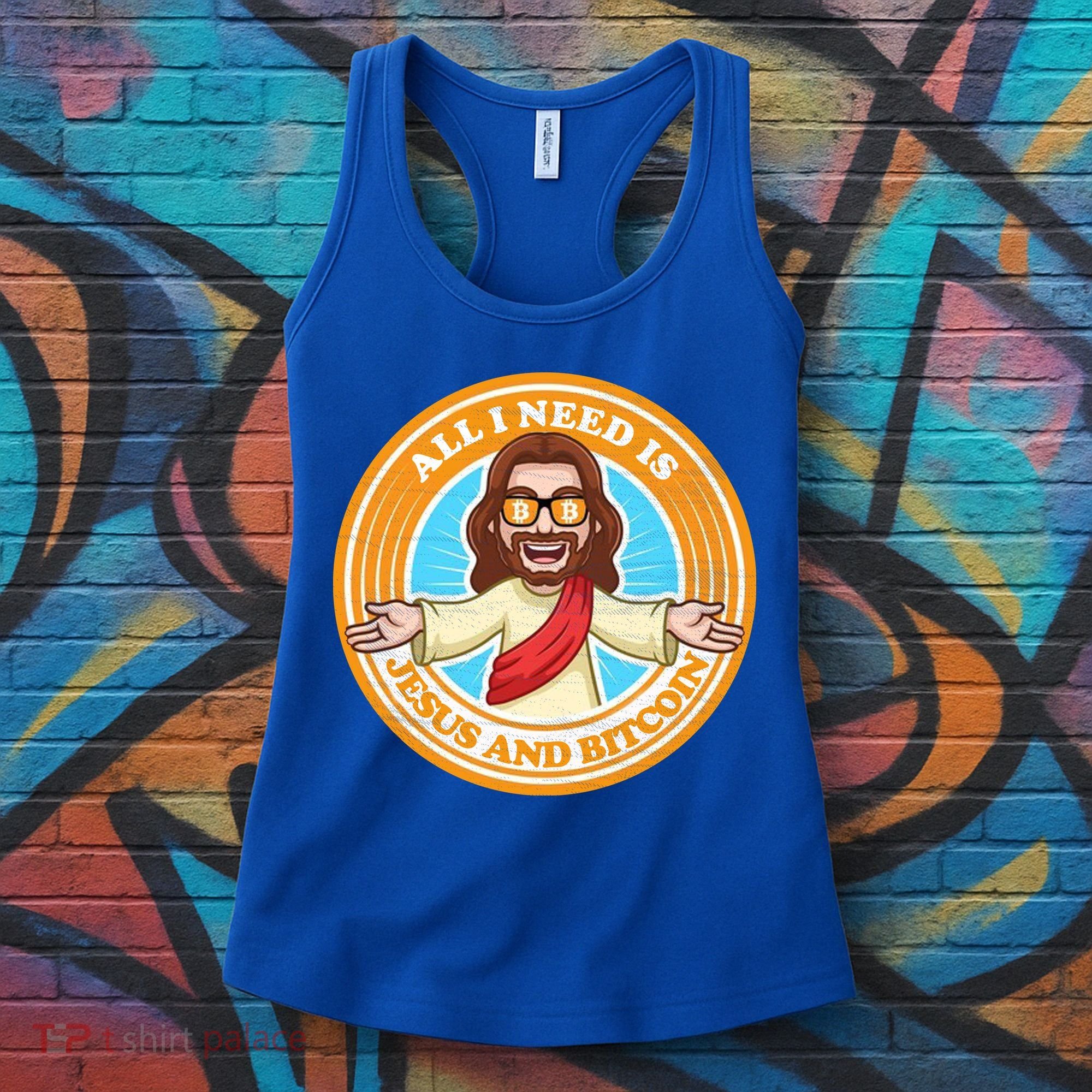 All You Need Is Jesus And Bitcoin Women's Tank Top