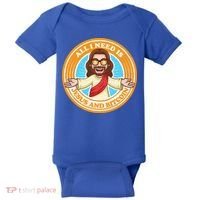 All You Need Is Jesus And Bitcoin Baby Bodysuit thumb 0