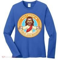 All You Need Is Jesus And Bitcoin Women's Long Sleeve Shirt thumb 0