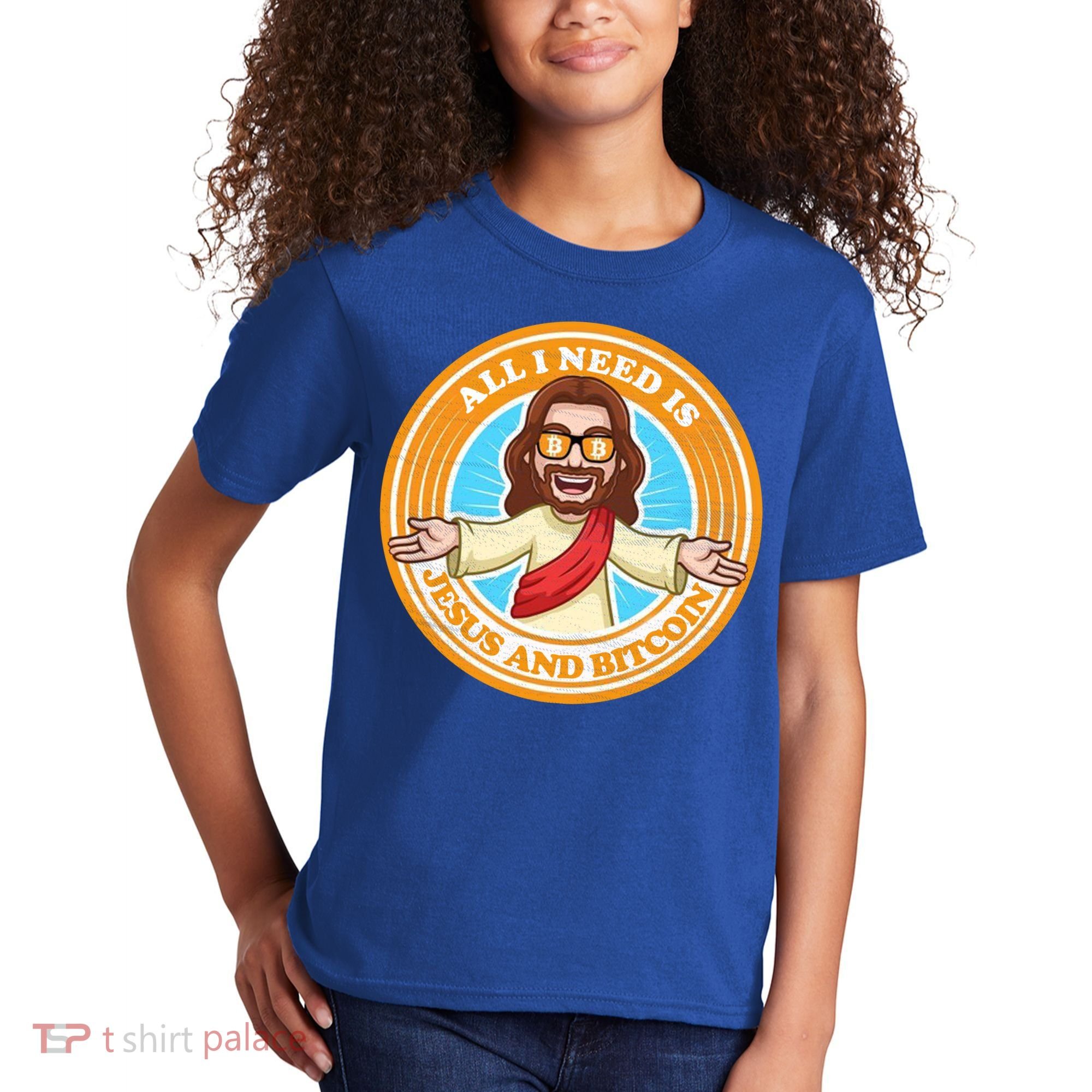 All You Need Is Jesus And Bitcoin Kids T-Shirt