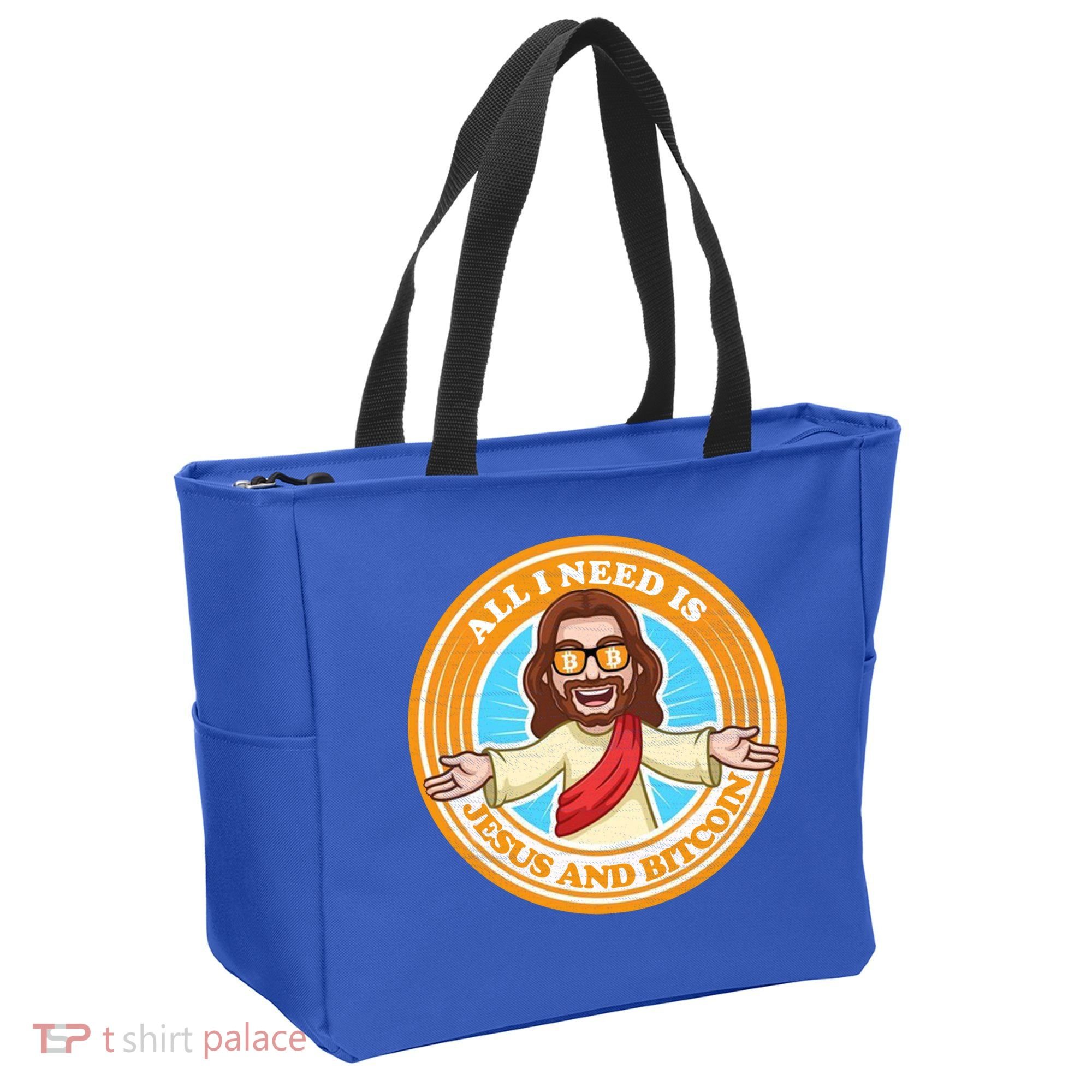 All You Need Is Jesus And Bitcoin Tote Bag