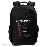 All You Need Is Love Math Valentines Day Mathematics Teacher Great Gift Backpack thumb 0
