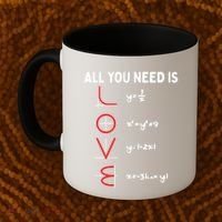 All You Need Is Love Math Valentines Day Mathematics Teacher Great Gift Coffee Mug thumb 2