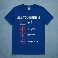 All You Need Is Love Math Valentines Day Mathematics Teacher Great Gift T-Shirt thumb 5