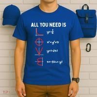 All You Need Is Love Math Valentines Day Mathematics Teacher Great Gift T-Shirt thumb 6
