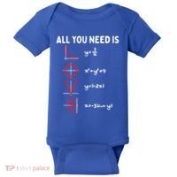 All You Need Is Love Math Valentines Day Mathematics Teacher Great Gift Baby Bodysuit thumb 0