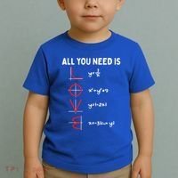 All You Need Is Love Math Valentines Day Mathematics Teacher Great Gift Toddler T-Shirt thumb 2