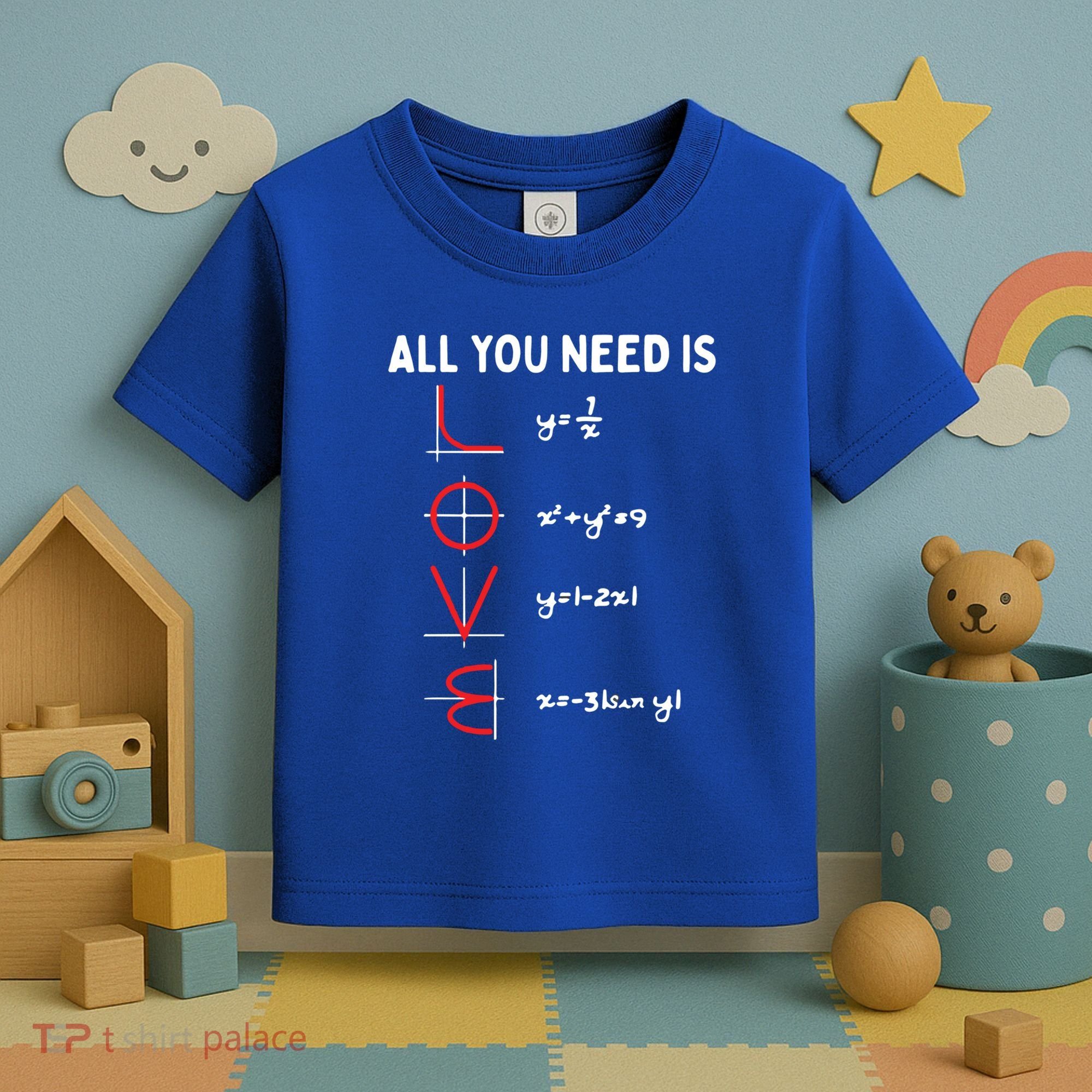All You Need Is Love Math Valentines Day Mathematics Teacher Great Gift Toddler T-Shirt