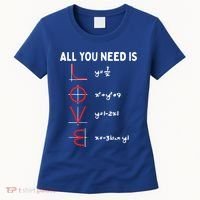 All You Need Is Love Math Valentines Day Mathematics Teacher Great Gift Women's T-Shirt thumb 0
