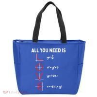 All You Need Is Love Math Valentines Day Mathematics Teacher Great Gift Tote Bag thumb 0