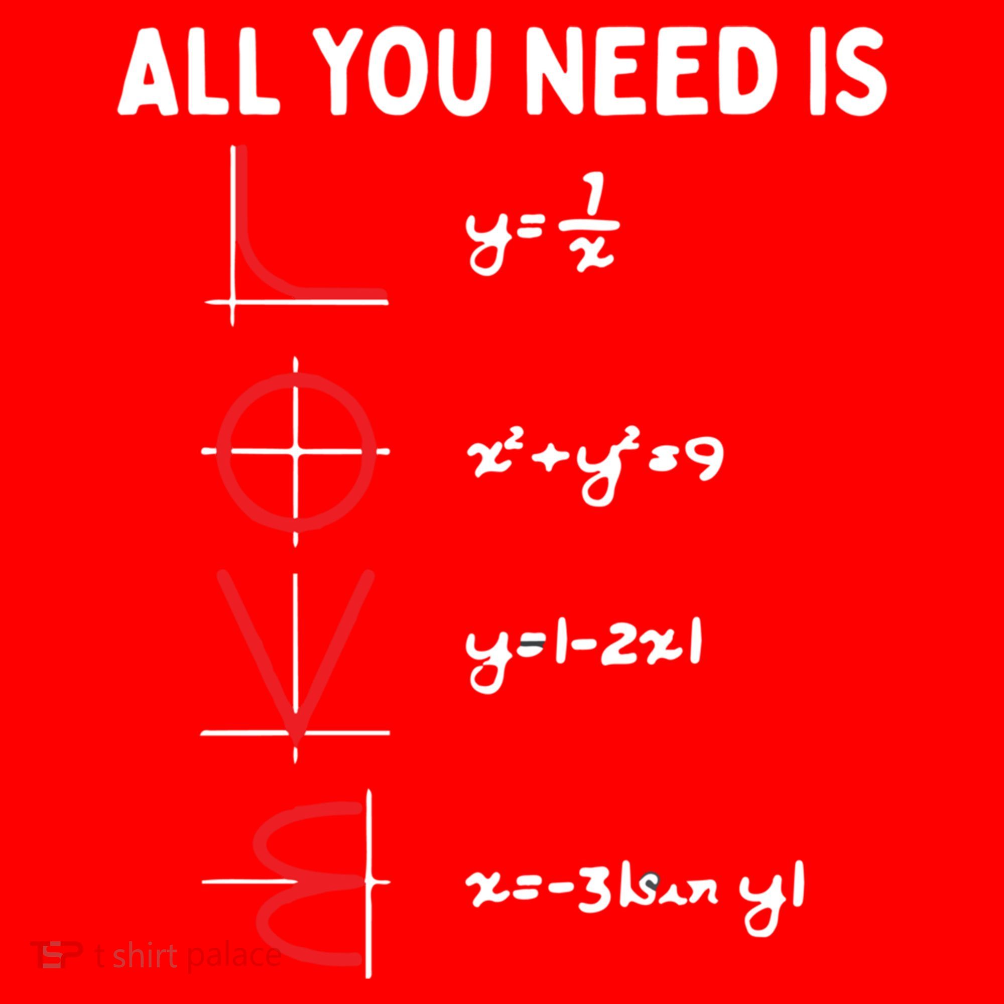 All You Need Is Love Math Valentines Day Mathematics Teacher Great Gift Santa Hat