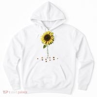All You Need Is A Dog And Love Sunflower Paw Prints Gift Hoodie thumb 0