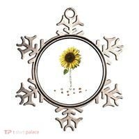 All You Need Is A Dog And Love Sunflower Paw Prints Gift Ornament thumb 0