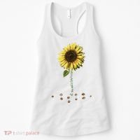All You Need Is A Dog And Love Sunflower Paw Prints Gift Women's Tank Top thumb 0