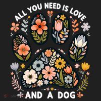 ALL You Need Is Love And A Dog Beanie thumb 2