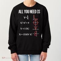 All You Need Is Love Funny Cute Math Equation Cool Gift Women's Sweatshirt thumb 0