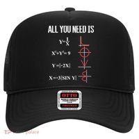 All You Need Is Love Funny Cute Math Equation Cool Gift Hat thumb 0