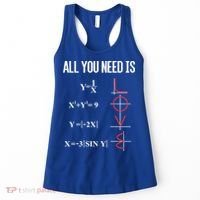 All You Need Is Love Funny Cute Math Equation Cool Gift Women's Tank Top thumb 0