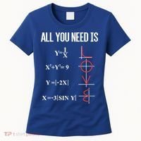 All You Need Is Love Funny Cute Math Equation Cool Gift Women's T-Shirt thumb 0
