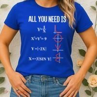 All You Need Is Love Funny Cute Math Equation Cool Gift Women's T-Shirt thumb 2