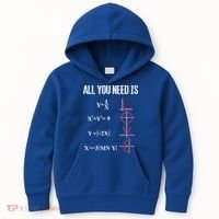 All You Need Is Love Funny Cute Math Equation Cool Gift Kids Hoodie thumb 0