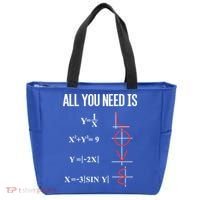 All You Need Is Love Funny Cute Math Equation Cool Gift Tote Bag thumb 0