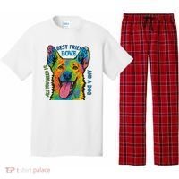 All You Need Is Love And A Dog Pajama Set thumb 0