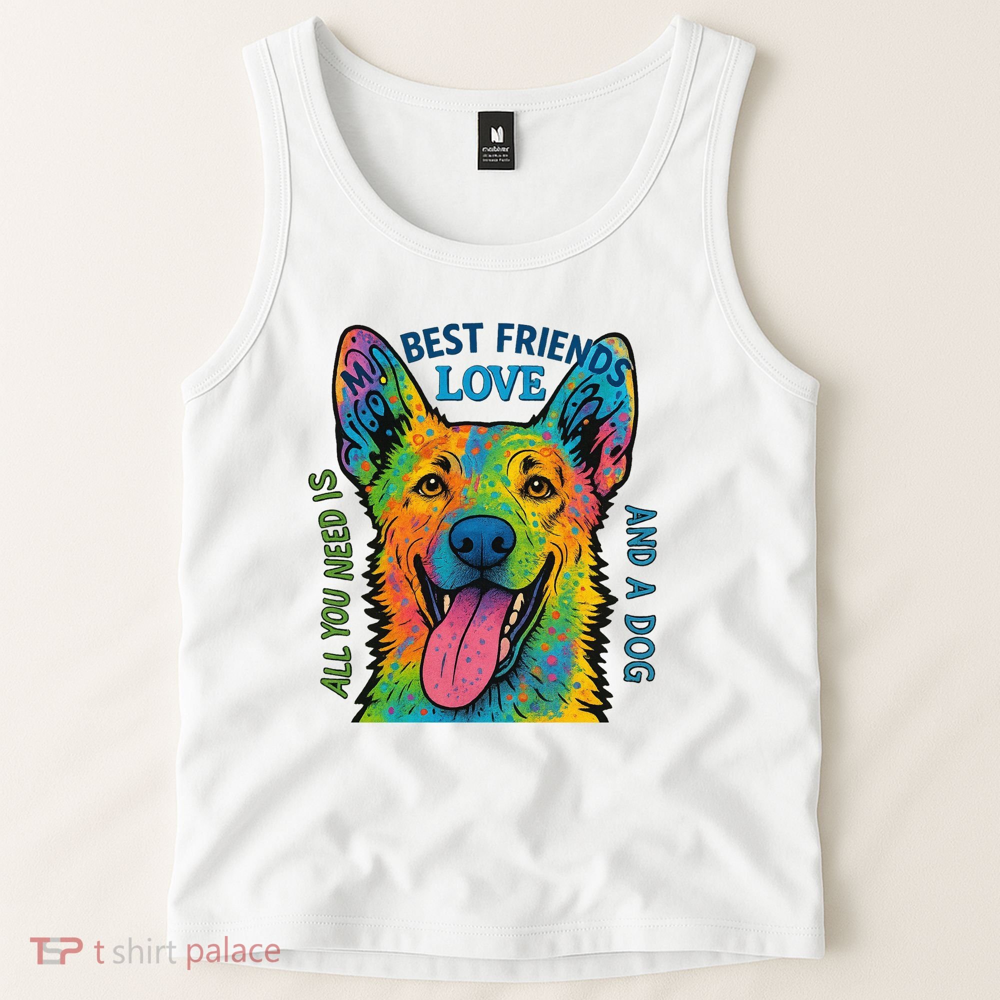 All You Need Is Love And A Dog Tank Top