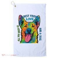 All You Need Is Love And A Dog Golf Towel thumb 0